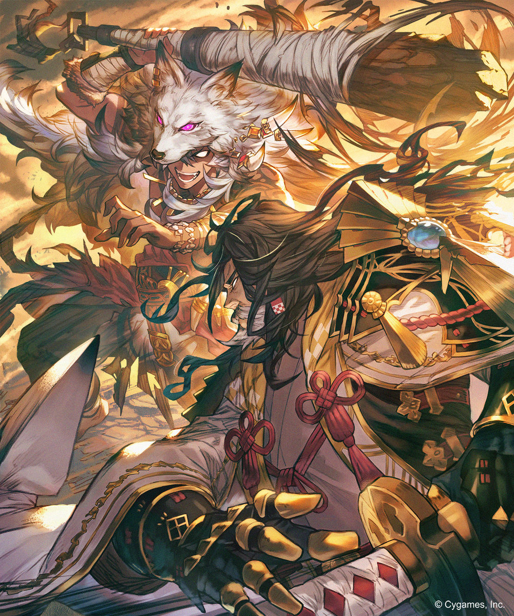 This is a pixiv picture whose title is 両雄激突.