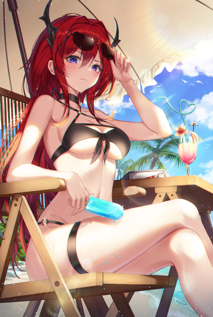 This is a pixiv picture whose title is アイスクリームは持ってきたよね？.