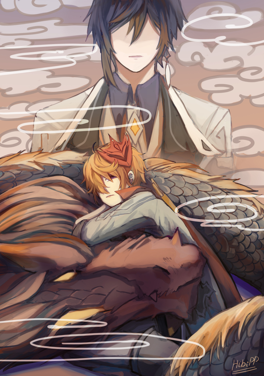 This is a pixiv picture whose title is ただの人形.