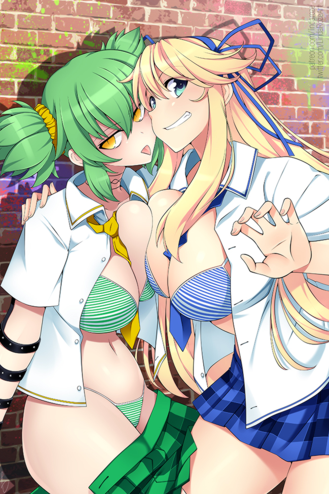 This is a pixiv picture whose title is Hikage and Katsuragi.