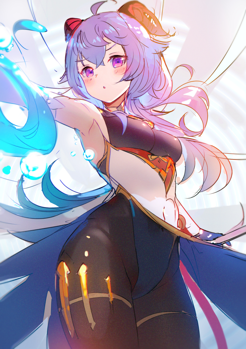 This is a pixiv picture whose title is Ganyu Draft.