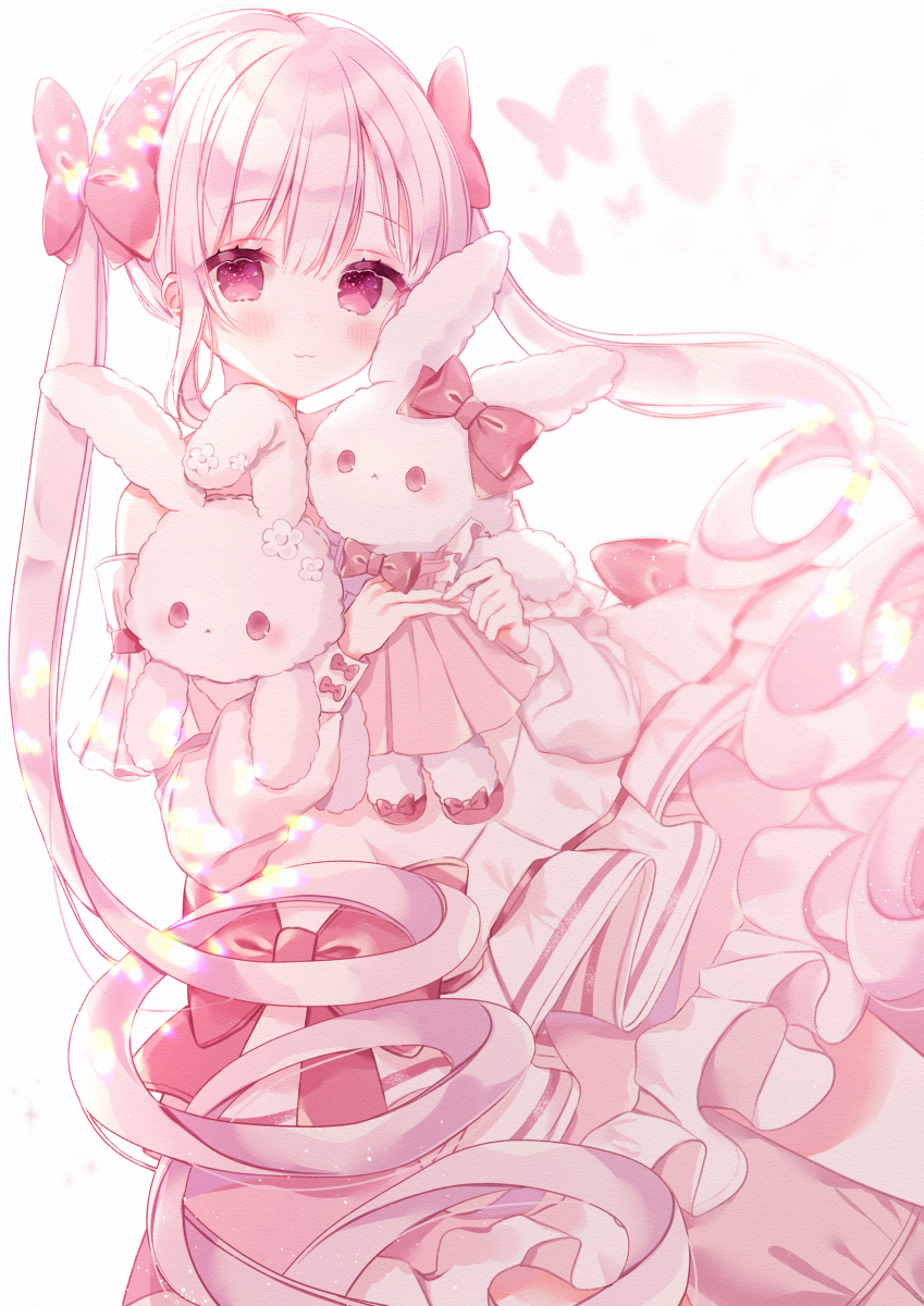 This is a pixiv picture whose title is ツインテうさぎちゃん.