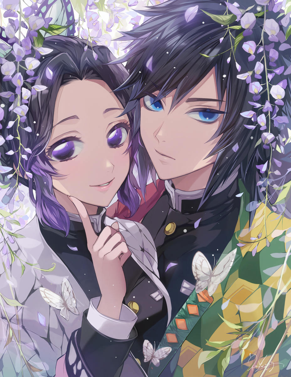 This is a pixiv picture whose title is ぎゆしの.