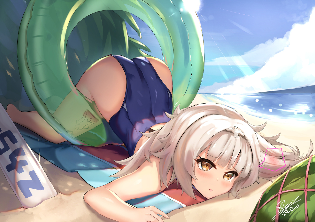 This is a pixiv picture whose title is Z46 - Oopsie Summer.