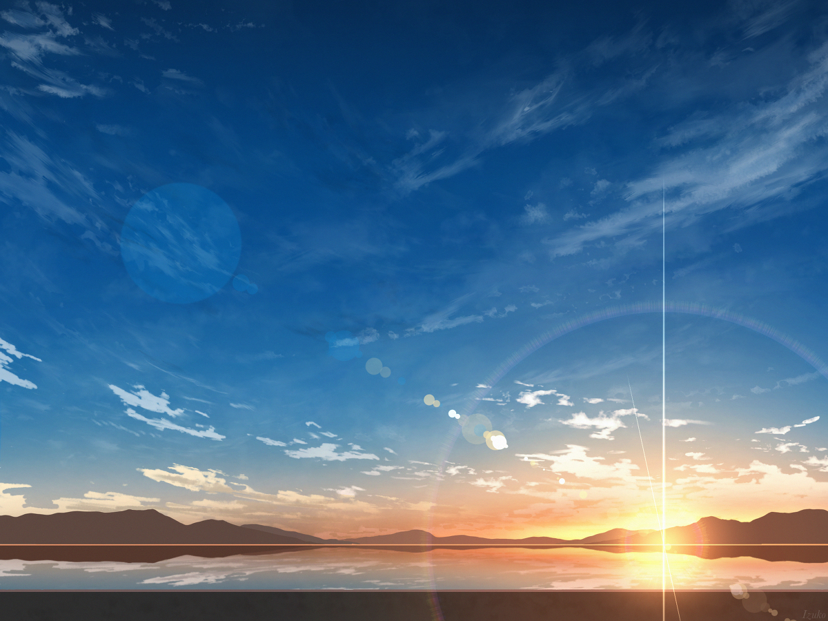 This is a pixiv picture whose title is 日の入り.