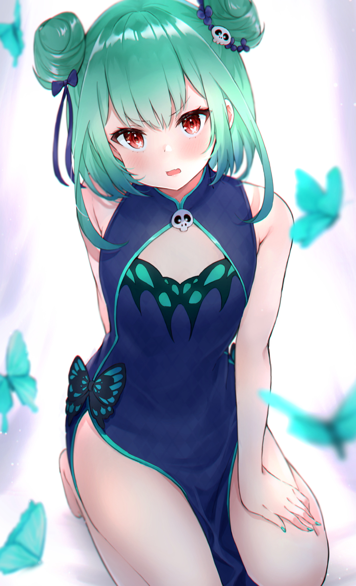 This is a pixiv picture whose title is チャイナ服るしあちゃん🦋.