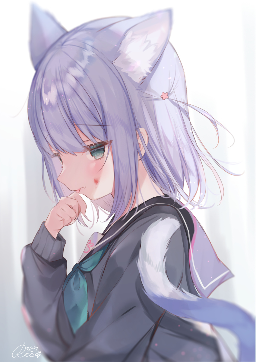 This is a pixiv picture whose title is ヤンデレ猫.