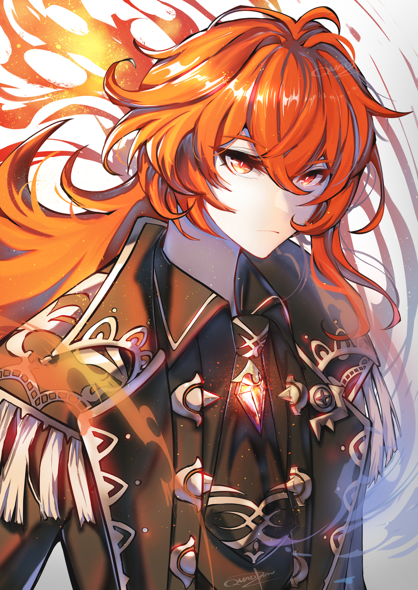 This is a pixiv picture whose title is Diluc.