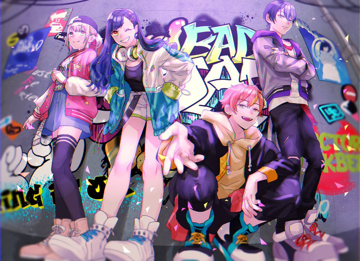 This is a pixiv picture whose title is 🔻▲Vivid BAD SQUAD▼🔺.