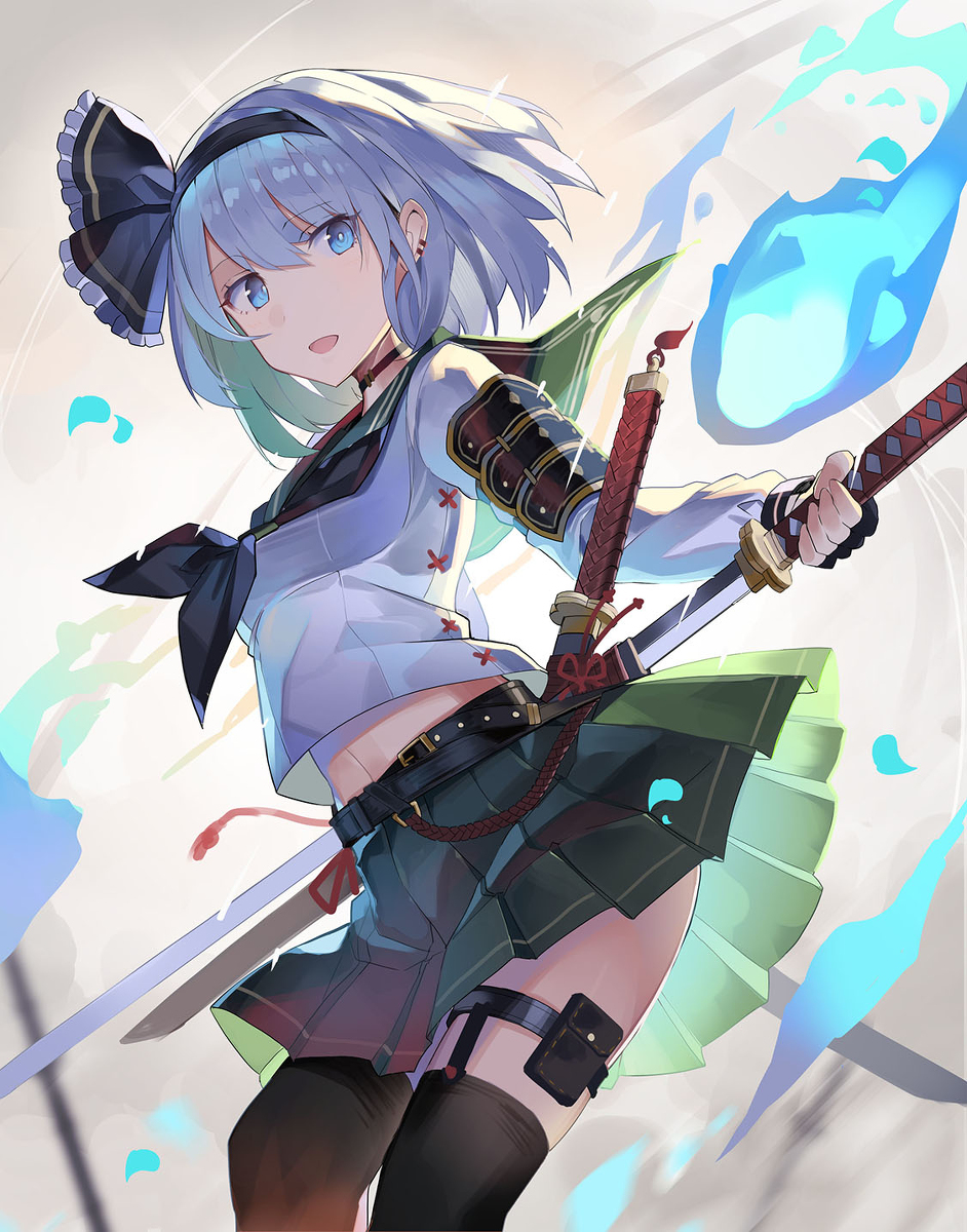 This is a pixiv picture whose title is セーラー妖夢.