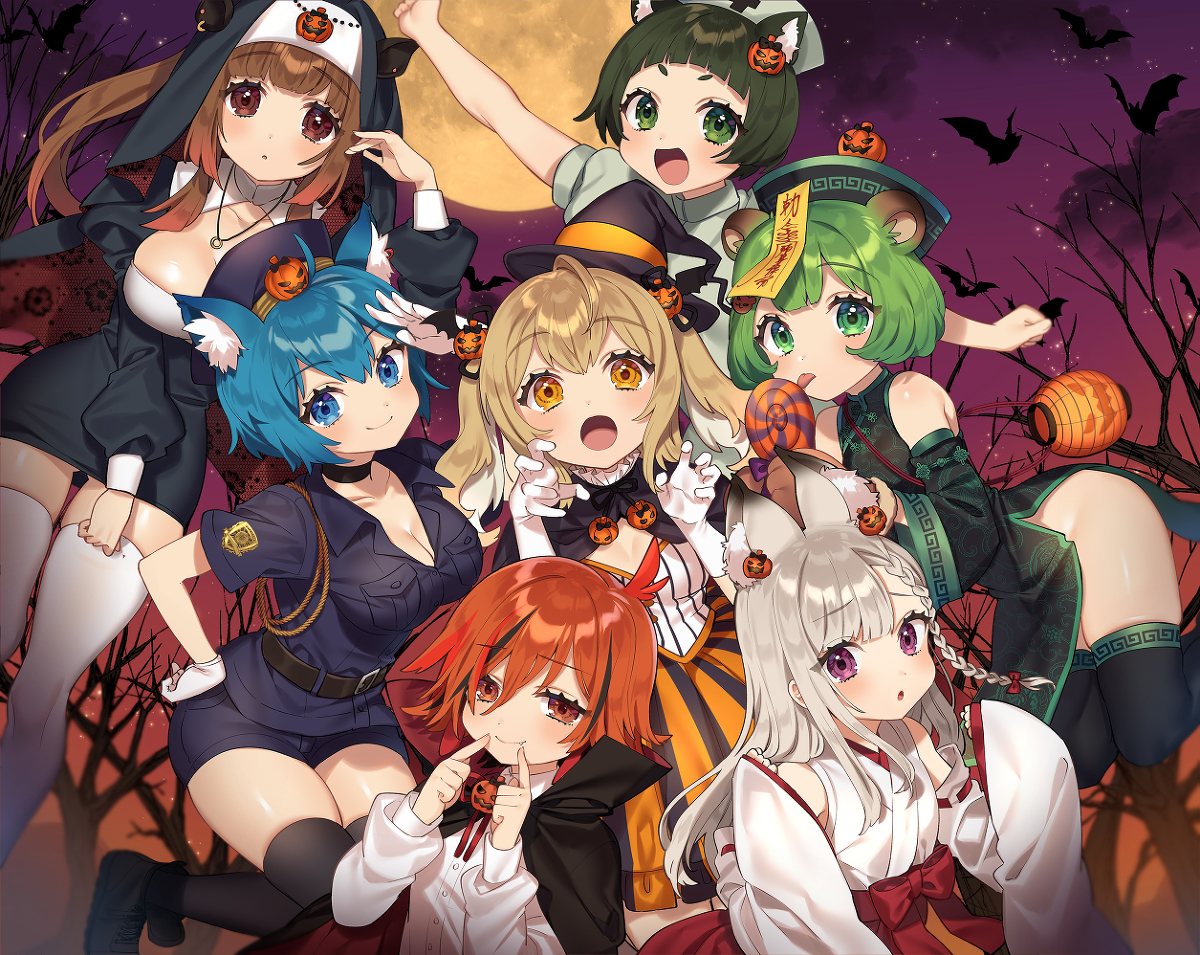 This is a pixiv picture whose title is あにまーれ🎃Halloween🎃2020.