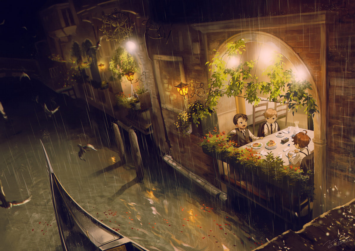 This is a pixiv picture whose title is 静かな不穏.