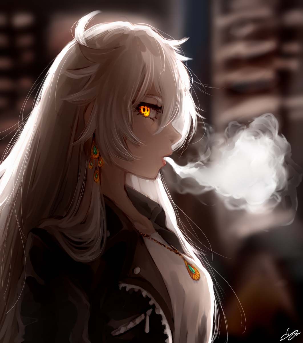 This is a pixiv picture whose title is 🚭.