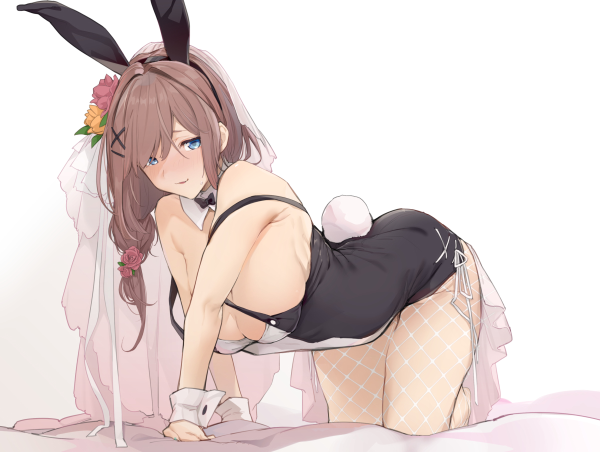 This is a pixiv picture whose title is ブライドバニー.