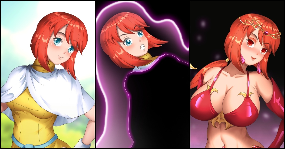 This is a pixiv picture whose title is アンヌ・サガ 「悪堕ち」.