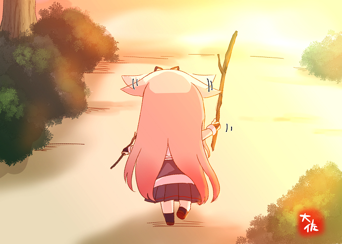 This is a pixiv picture whose title is 棒は武器.