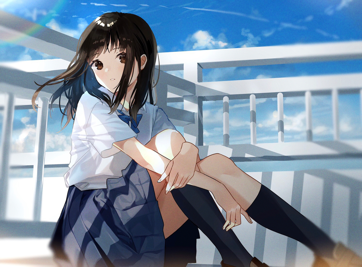 This is a pixiv picture whose title is 青空.