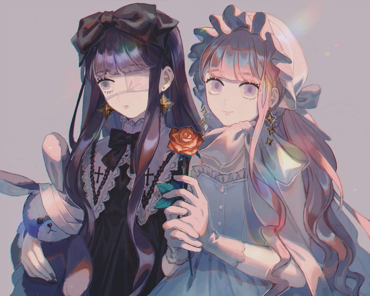 This is a pixiv picture whose title is 🥀🐰.
