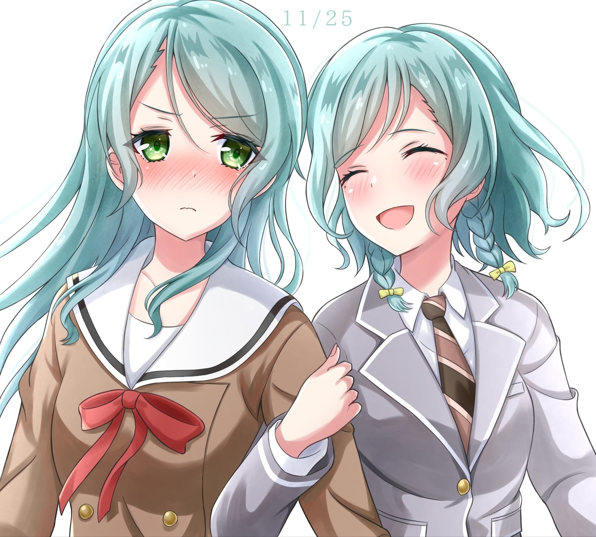 This is a pixiv picture whose title is いい双子の日(さよひな).
