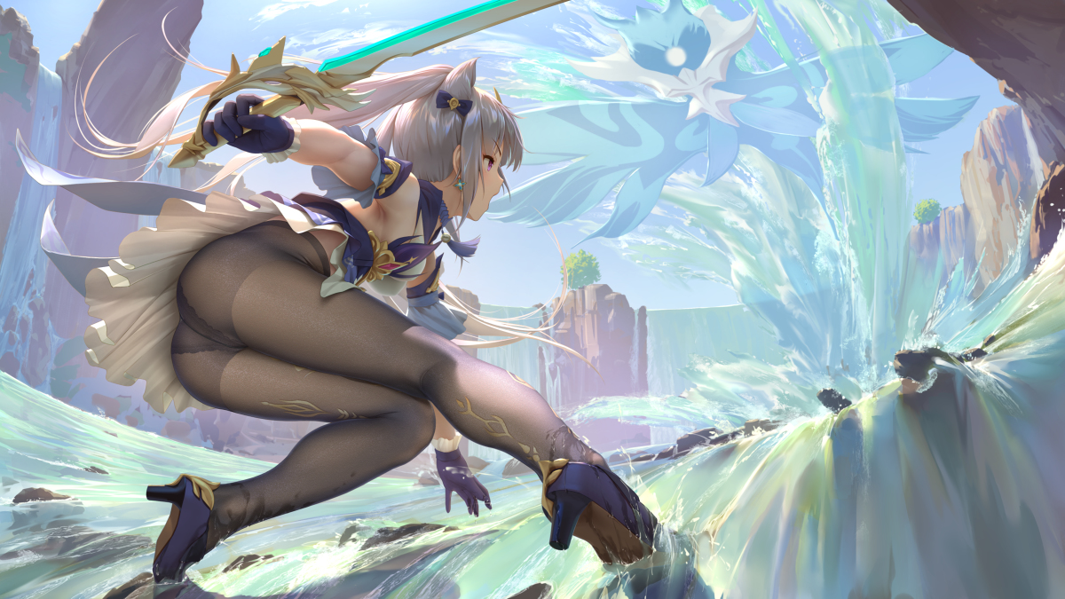 This is a pixiv picture whose title is 晴天乱流.