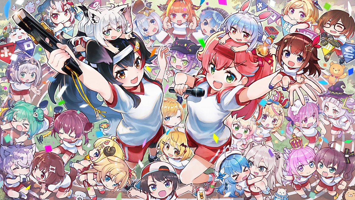 This is a pixiv picture whose title is ホロライブ秋の大運動会！！.