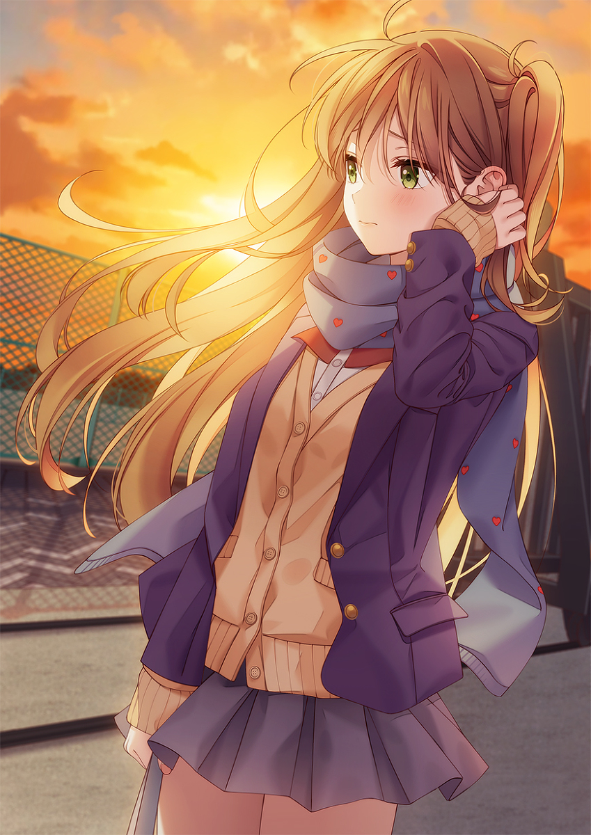 This is a pixiv picture whose title is 君を待つ時間.