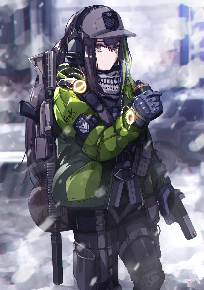 This is a pixiv picture whose title is M4A1 DIVISION STYLE.