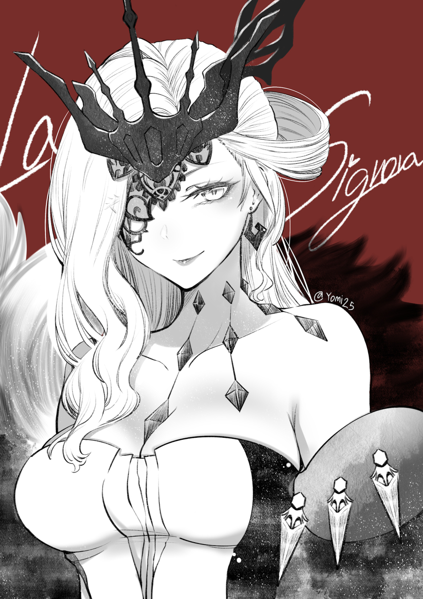 This is a pixiv picture whose title is La Signora.