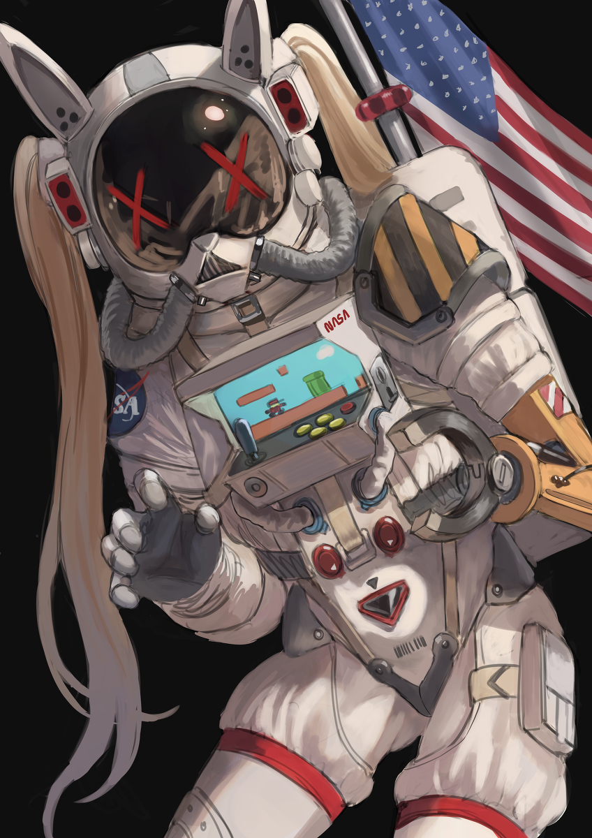 This is a pixiv picture whose title is Astronaut.