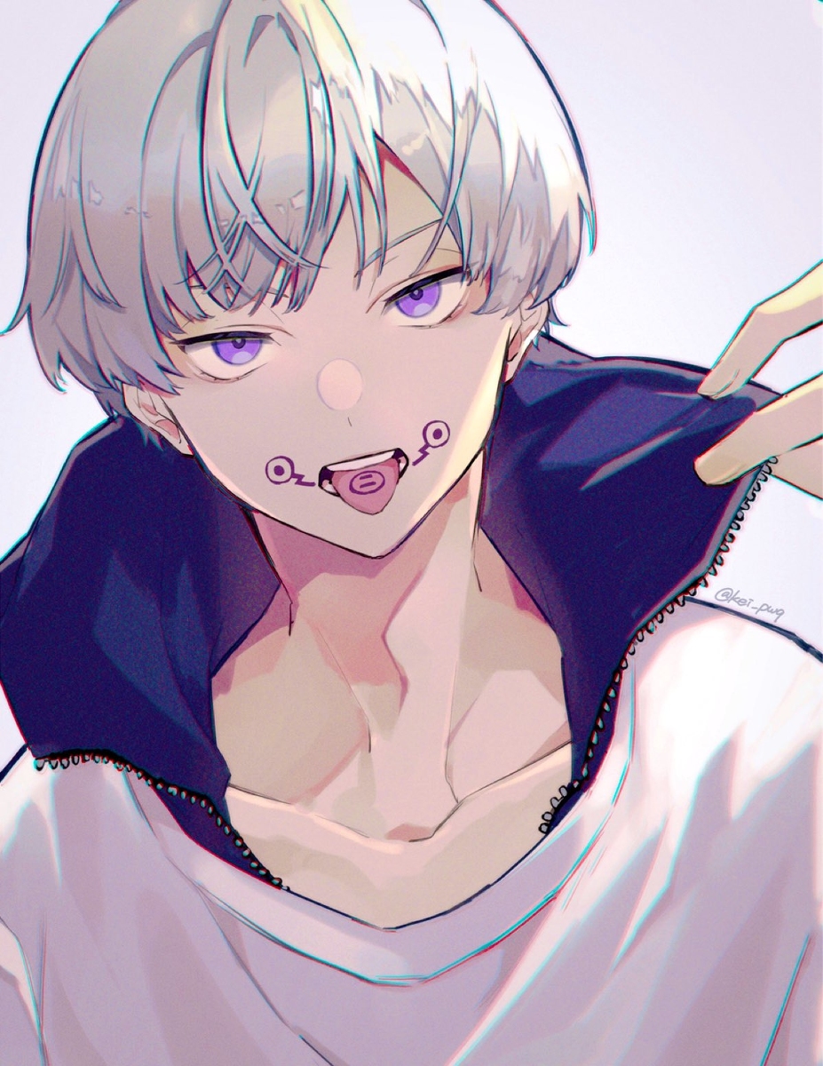 This is a pixiv picture whose title is 狗巻棘.
