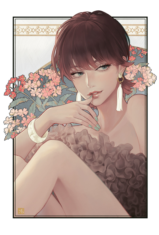 This is a pixiv picture whose title is Verbena.