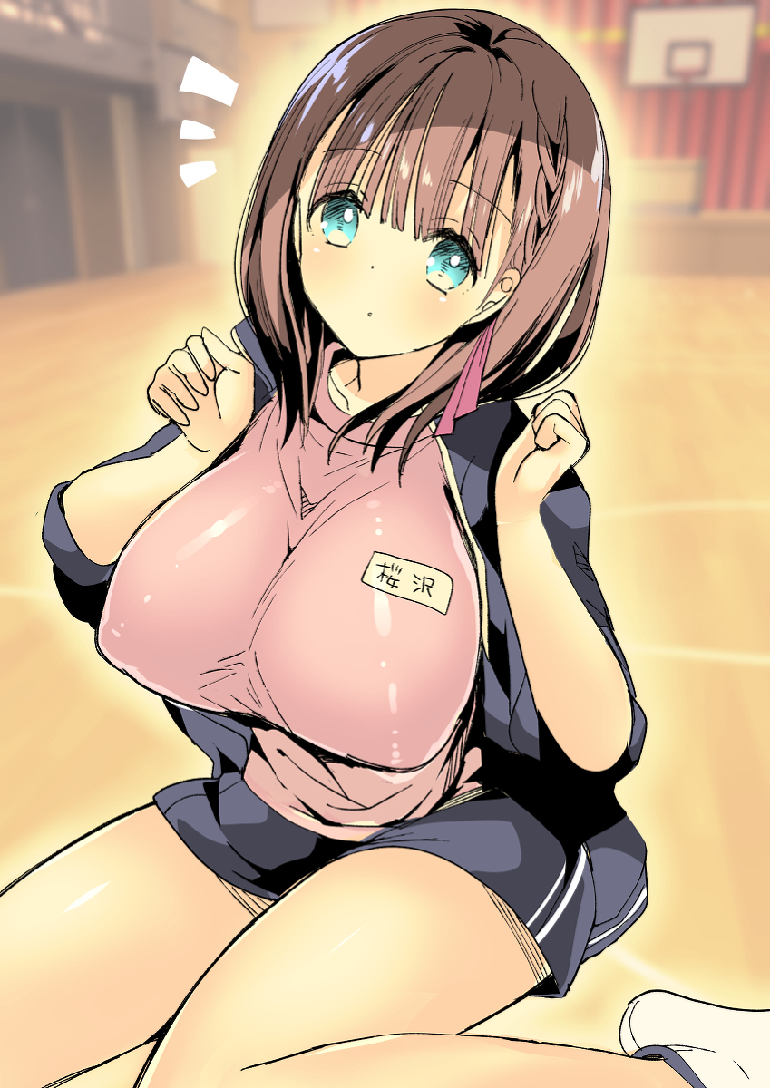 This is a pixiv picture whose title is 【差分あり】リアクションが大きい母乳ちゃん.