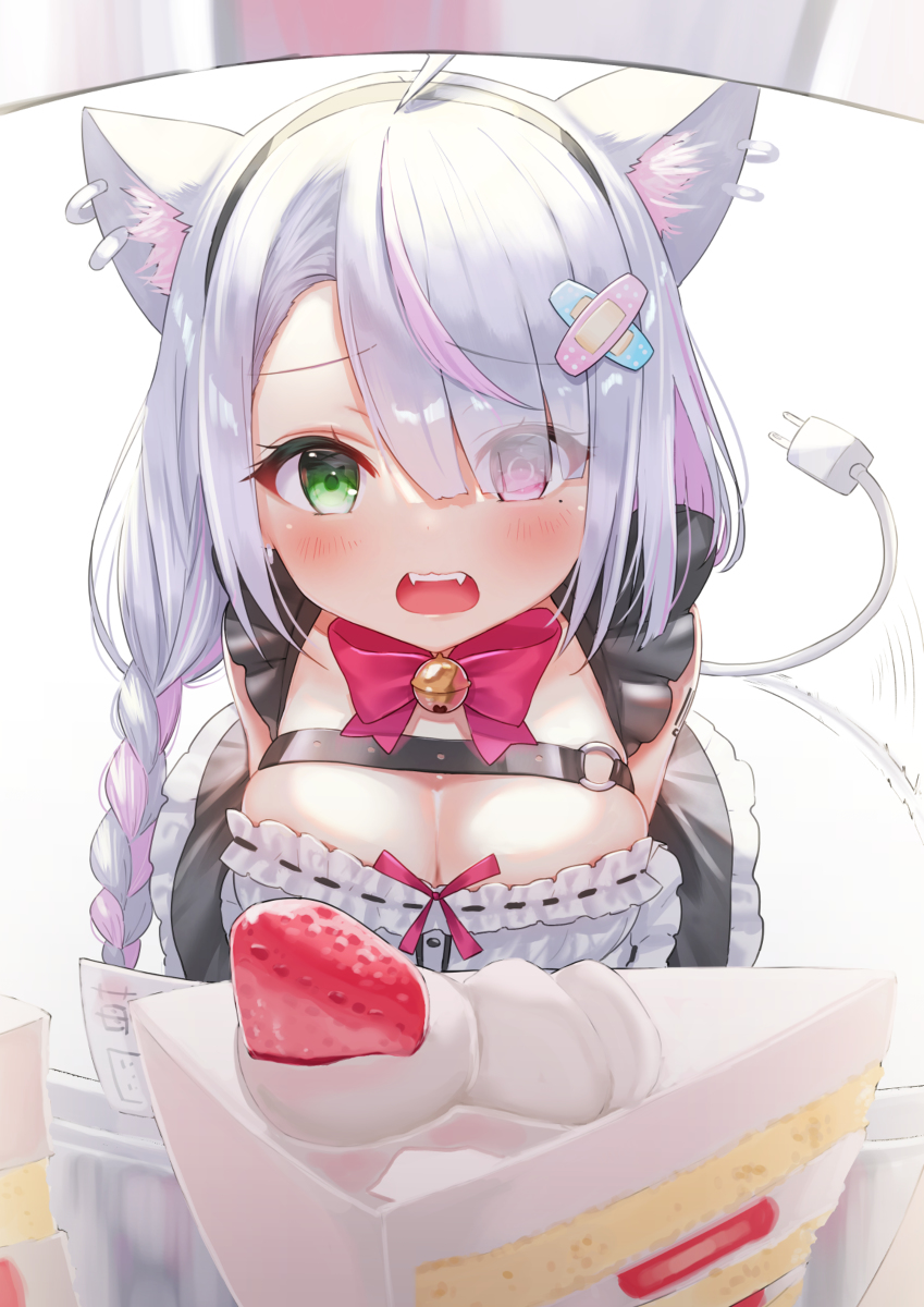 This is a pixiv picture whose title is 「苺のショートケーキ...♡」.