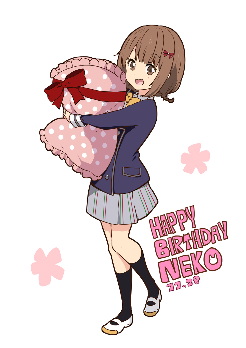 This is a pixiv picture whose title is 寝子の誕生日.