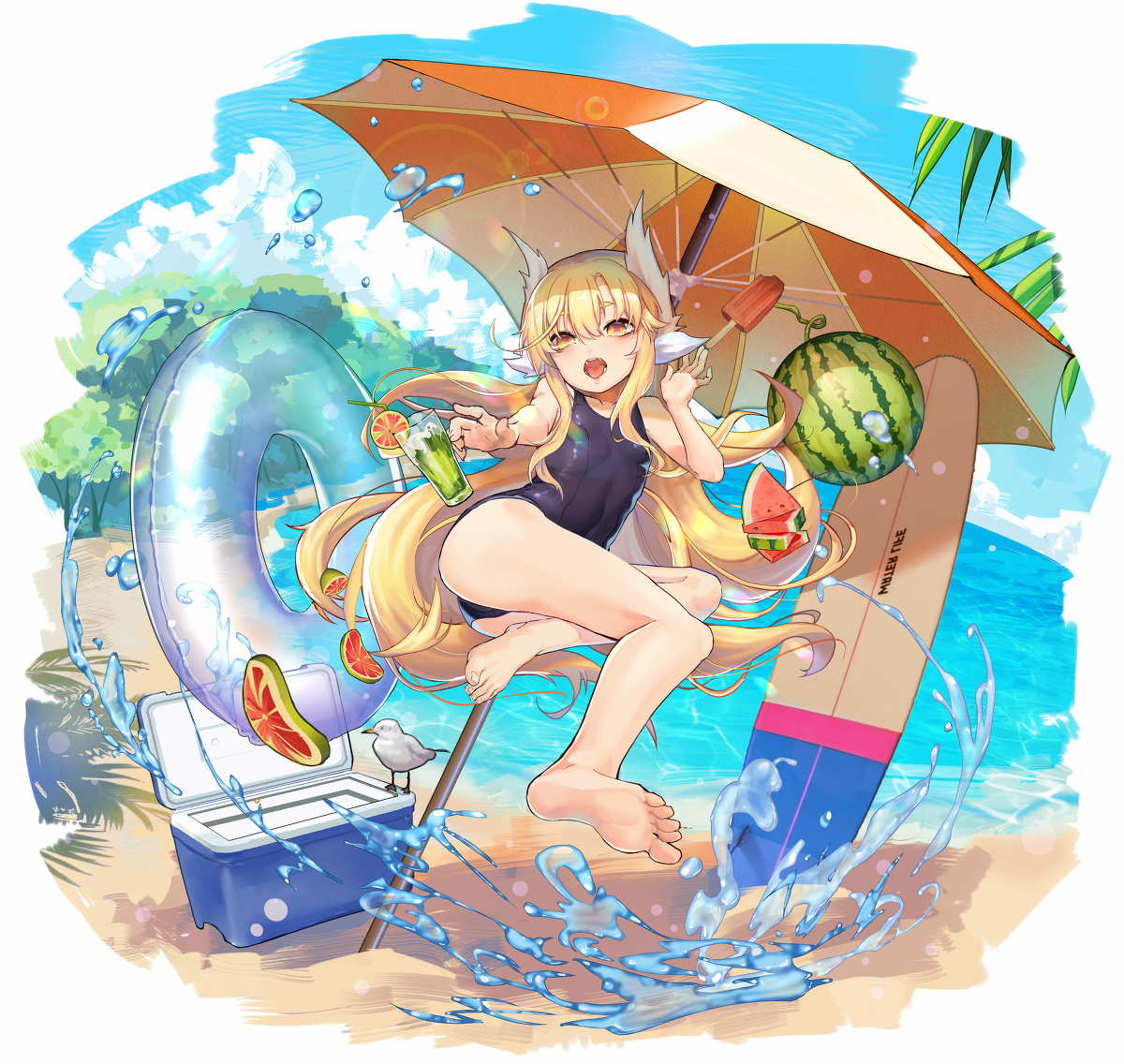 This is a pixiv picture whose title is 去年的鸟鸟.