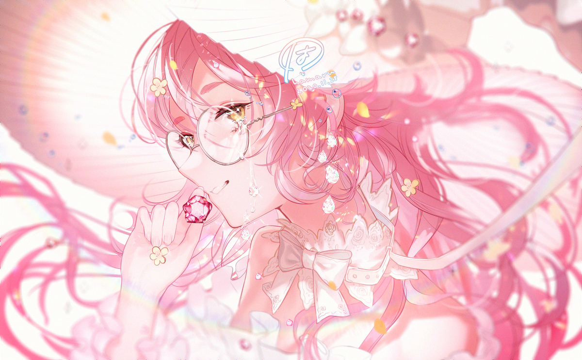 This is a pixiv picture whose title is 宝石の涙の魔女💧.