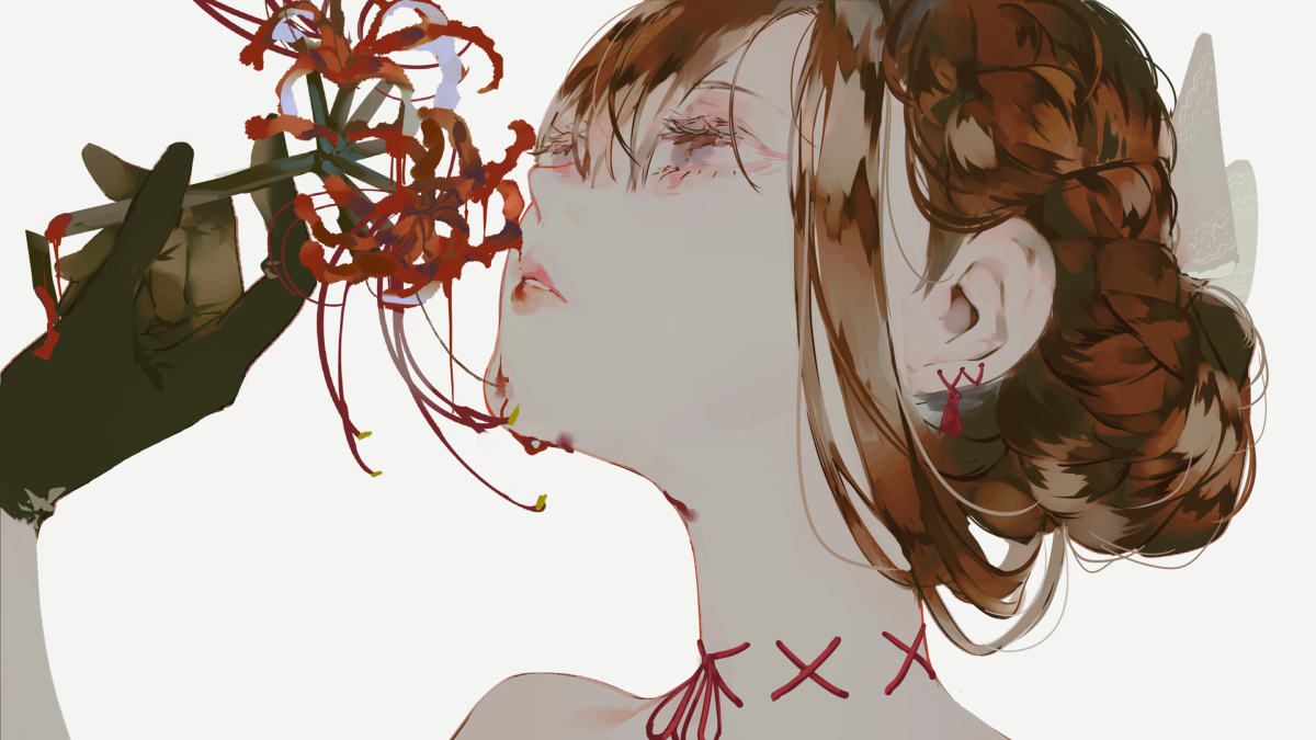 This is a pixiv picture whose title is 花.