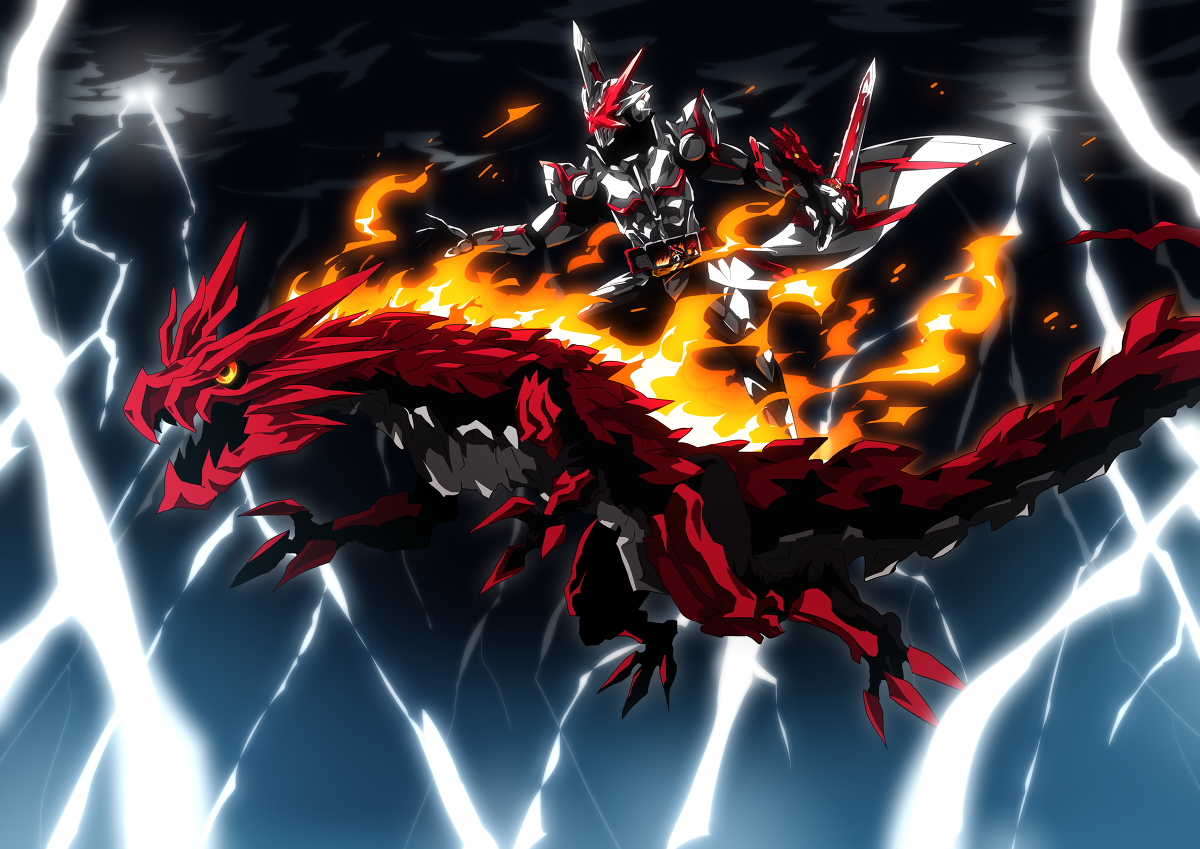 This is a pixiv picture whose title is 『ドラゴニックナイト！』.