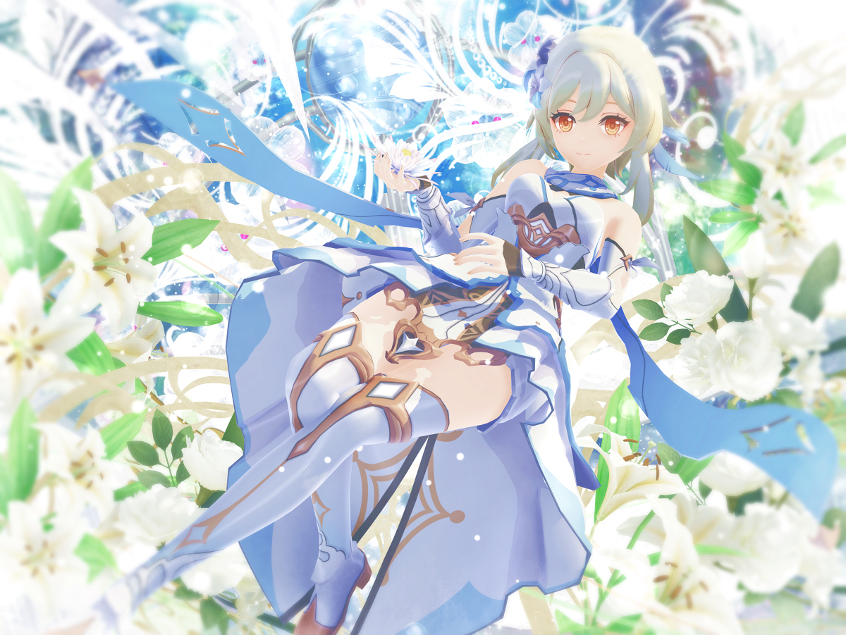 This is a pixiv picture whose title is 【原神】蛍さん.