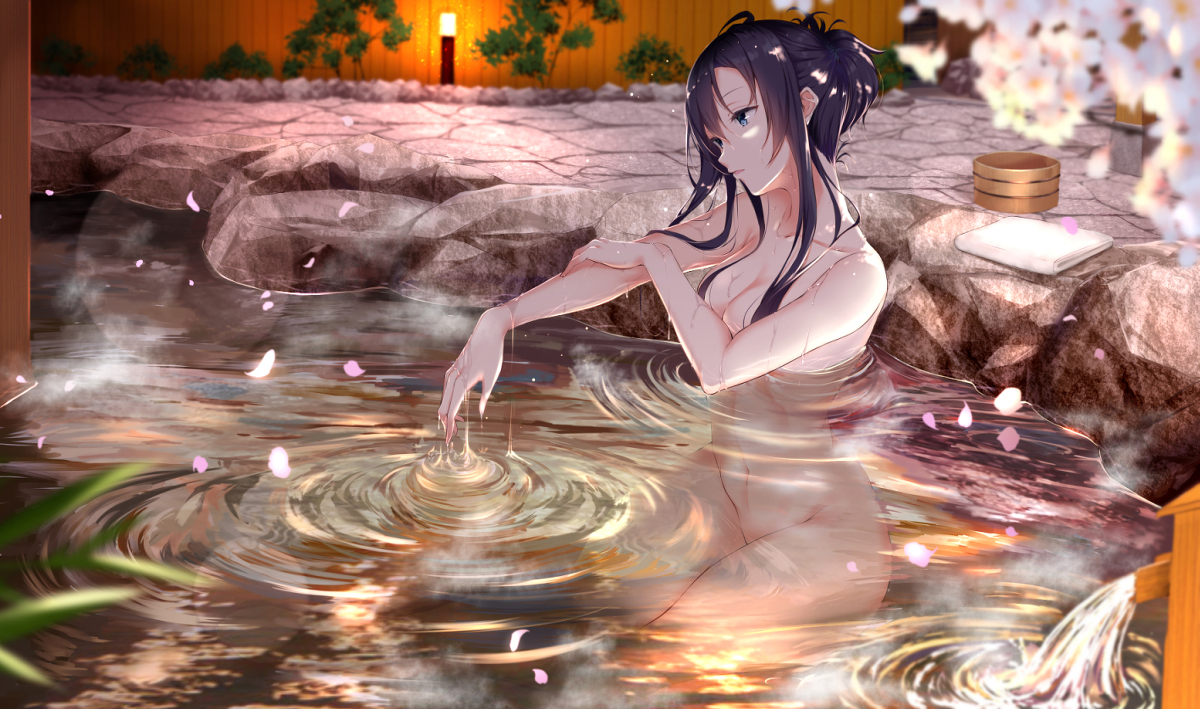 This is a pixiv picture whose title is ゆきのんと温泉旅行.