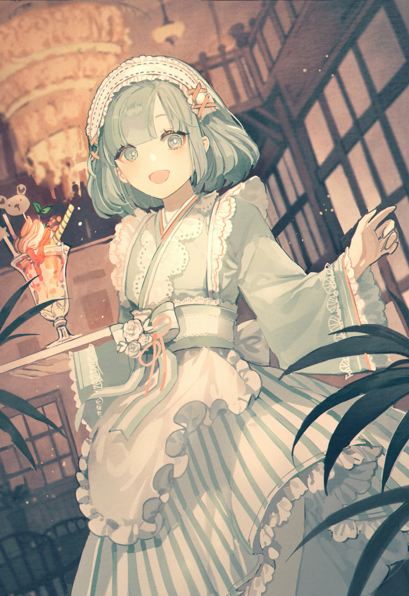 This is a pixiv picture whose title is メイド.