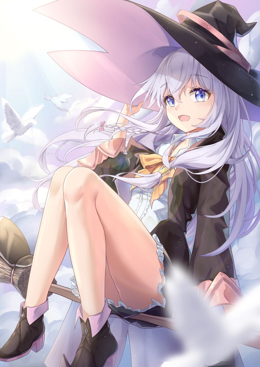 This is a pixiv picture whose title is 魔女の旅々.