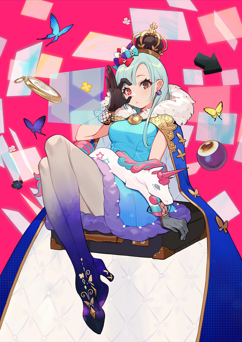 This is a pixiv picture whose title is the Queen of visions.