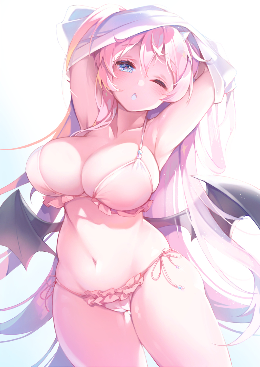 This is a pixiv picture whose title is ビキニ👙サンゴちゃん.
