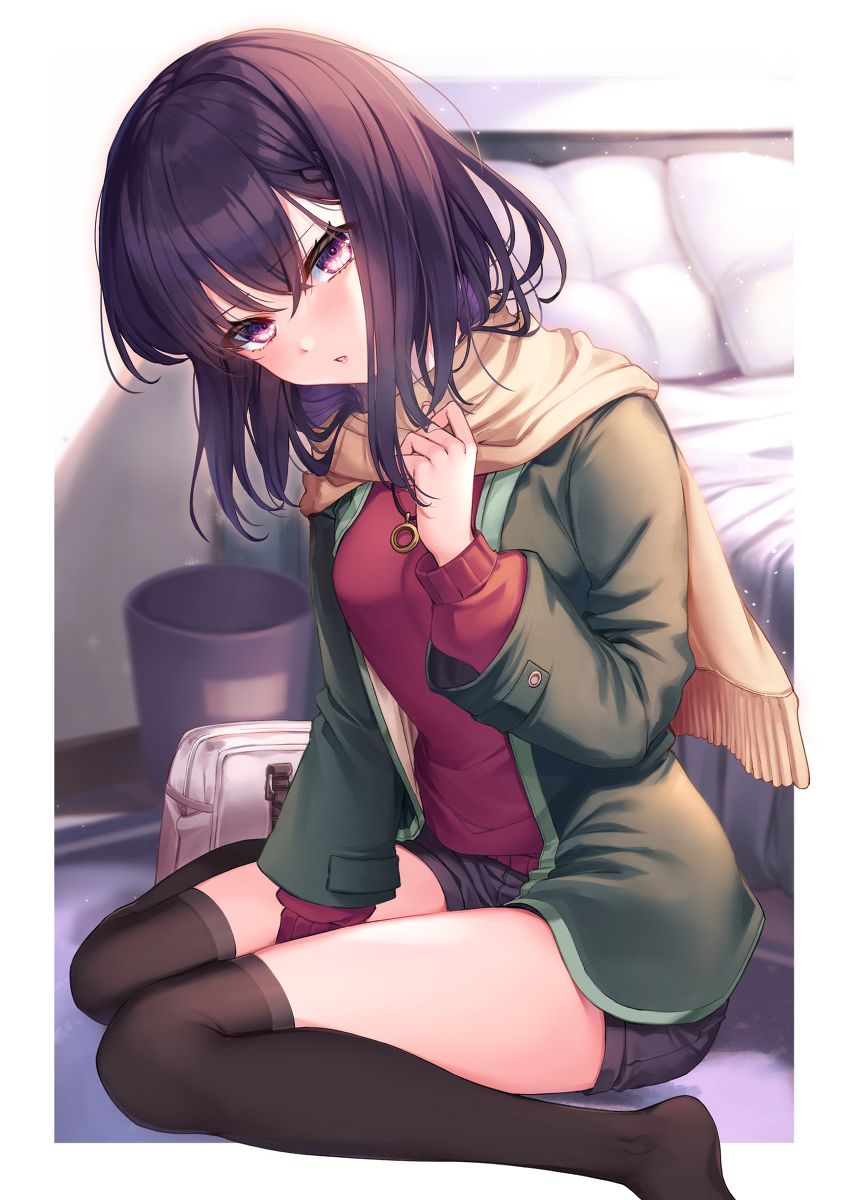 This is a pixiv picture whose title is 「…どうですか？」.