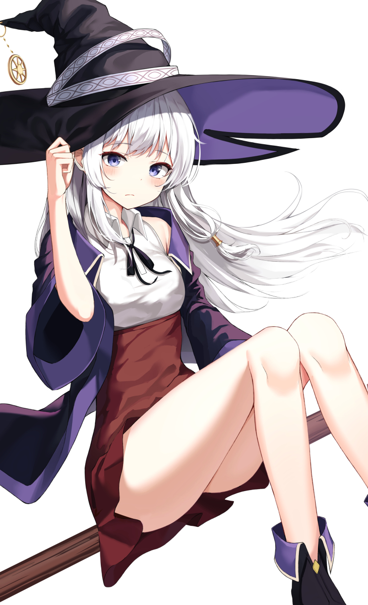 This is a pixiv picture whose title is 魔女の旅々.
