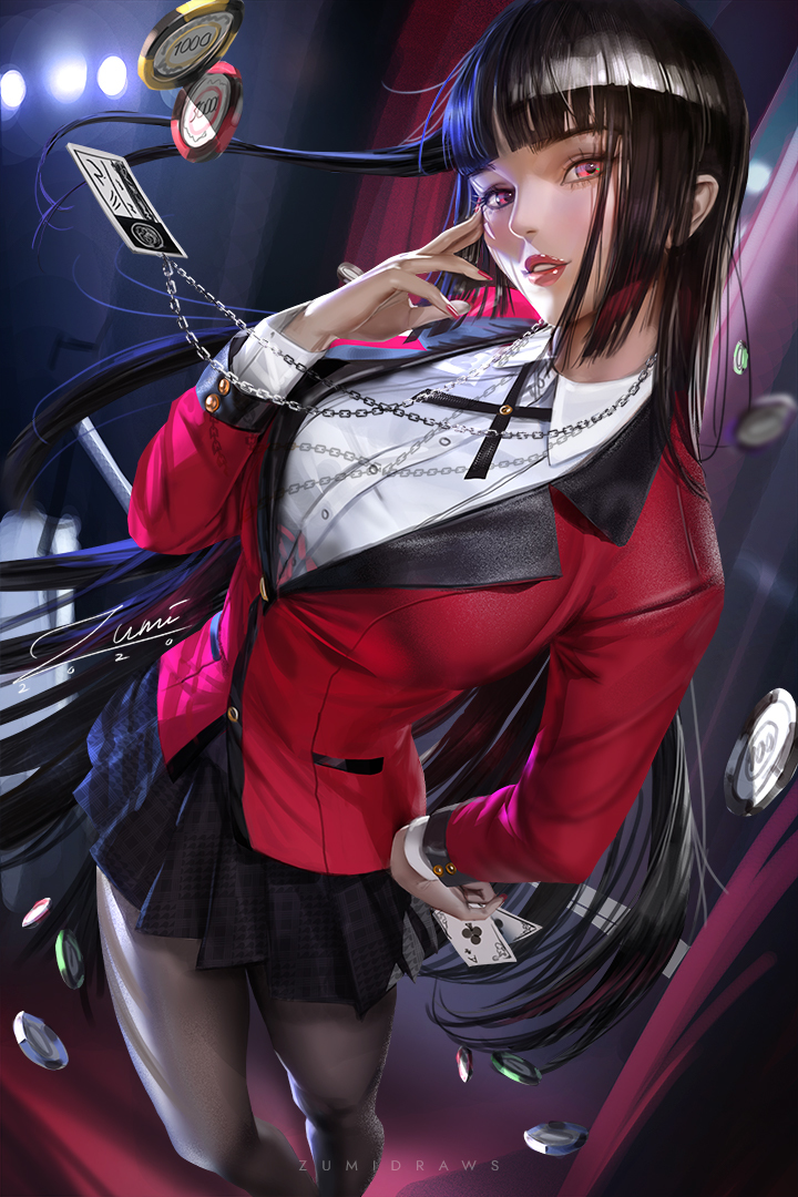 This is a pixiv picture whose title is Yumeko Jabami 蛇喰夢子.