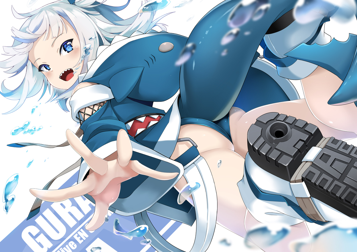 This is a pixiv picture whose title is Hololive EN GawrGura         A!!.