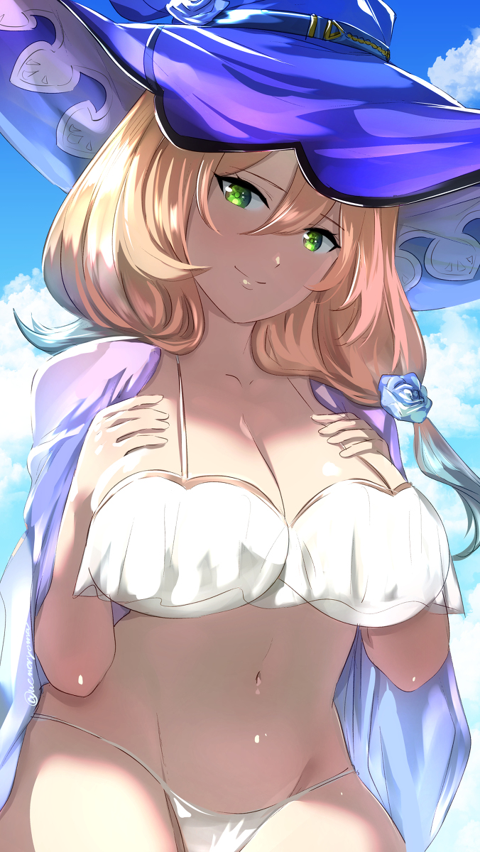 This is a pixiv picture whose title is 水着リサ.