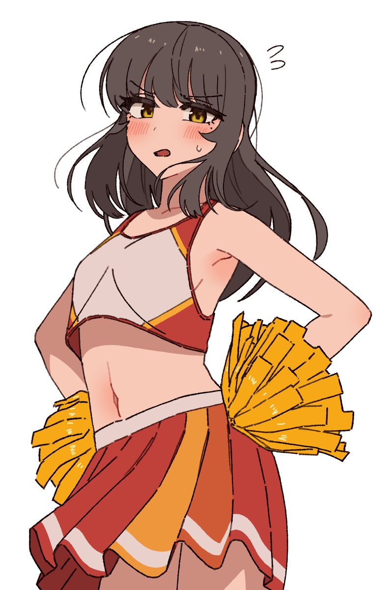 This is a pixiv picture whose title is 치어리더 누리 및 팬박스 한정 일러스트 이벤트.